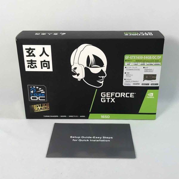 玄人志向 〔中古〕GeForce GTX 1650 GF-GTX1650-E4GB/OC/DF