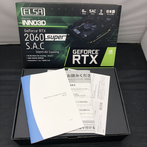 ELSA 〔中古〕GeForce RTX 2060 Super S.A.C GD2060-8GERSS（中古保証1