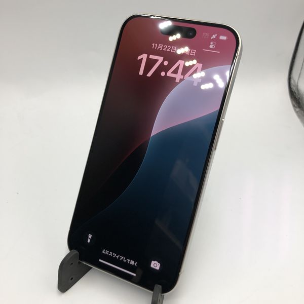 APPLE 〔中古〕iPhone15Pro 256GB ホワイトチタニウム MTUD3J/A au 