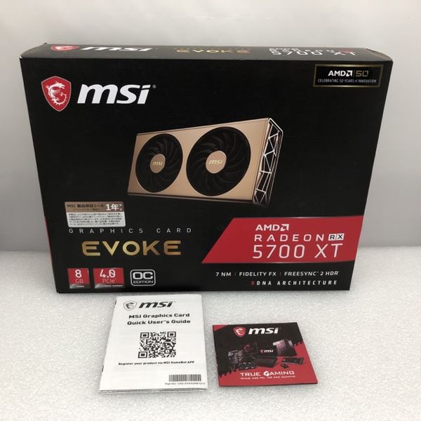 Radeon RX 5700xt 中古 中古】MSI Radeon RX 5700 XT EVOKE OC RX5700XT/8GB(GDDR6)/PCI
