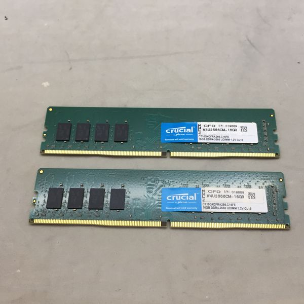 DDR4 2666 (PC4-21300) 16GB×2枚 32GB W4U2666CS-16G 32g CFD DIMM