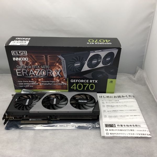 ELSA GEFORCE RTX4070TI ERAZOR ファン不具合品 ELSA GeForce RTX 4070 Ti ERAZOR - 株式会社 エルザ ジャパン