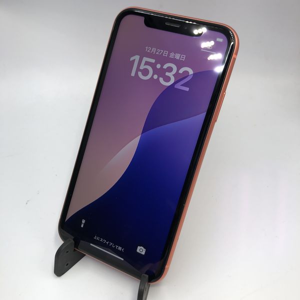 APPLE 〔中古〕iPhone XR 128GB コーラル MT0T2J/A SIMフリー版（中古 