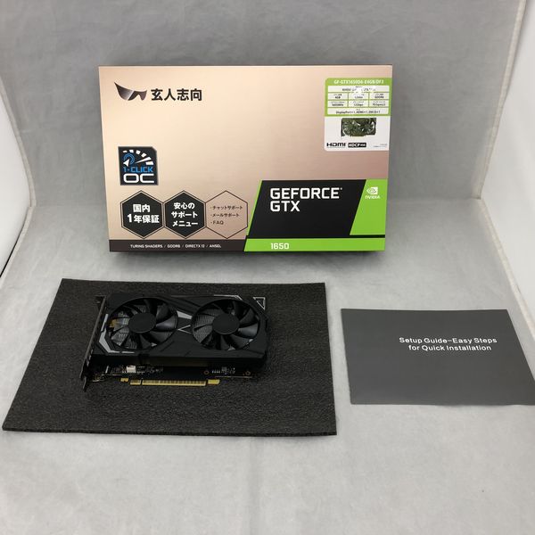 玄人志向 〔中古〕GeForce GTX 1650 GF-GTX1650D6-E4GB/DF3