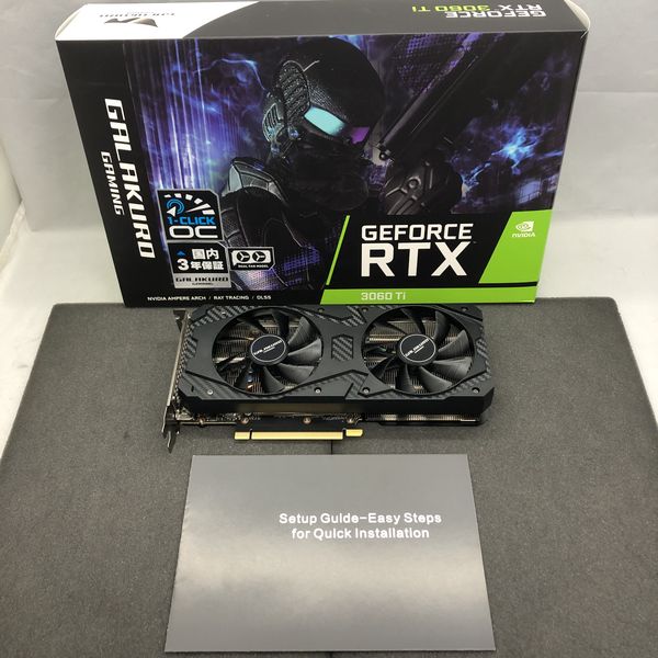 玄人志向 〔中古〕GeForce RTX 3060Ti GG-RTX3060Ti-E8GB/DF/LHR