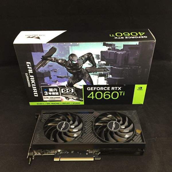 中古　4060ti 8gb 中古】PNY GeForce RTX 4060 Ti 8GB VERTO ダブルファン