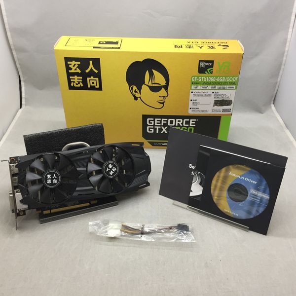 玄人志向 〔中古〕GeForce GTX 1060 GF-GTX1060-6GB/OC/DF（中古