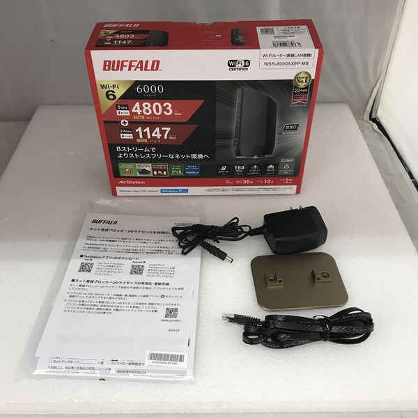 【中古品】 BUFFALO WSR-6000AX8P-MB BUFFALO WSR-6000AX8P-MB Wi-Fi 6ルーター - メルカリ
