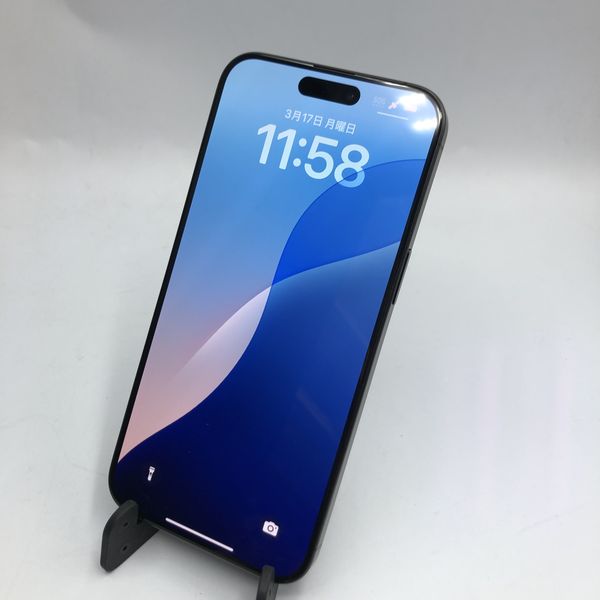 APPLE 〔中古〕iPhone15ProMax 256GB ブラックチタニウム MU6P3J/A SIM 