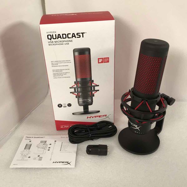 【中古品】HyperX HX-MICQC-BK マイク Amazon.co.jp: HyperX QuadCast スタンドアロンマイク