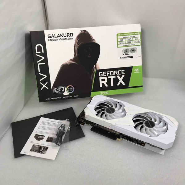 玄人志向 GK-RTX3060-E12GB/OC/WHITE 中古品 中古】玄人志向 GK-RTX3060-E12GB/OC/WHITE RTX3060/12GB(GDDR6