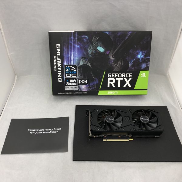 玄人志向 〔中古〕GG-RTX3060Ti-E8GB/DF/LHR（中古保証1ヶ月間