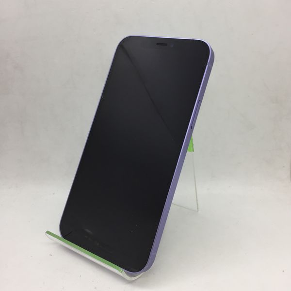 iPhone12 64GB パープル au SIMロック解除 バッテリー100%