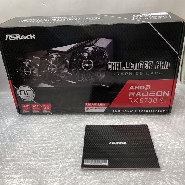 ASRock 〔中古〕Radeon RX 6700 XT Challenger Pro 12G OC（中古