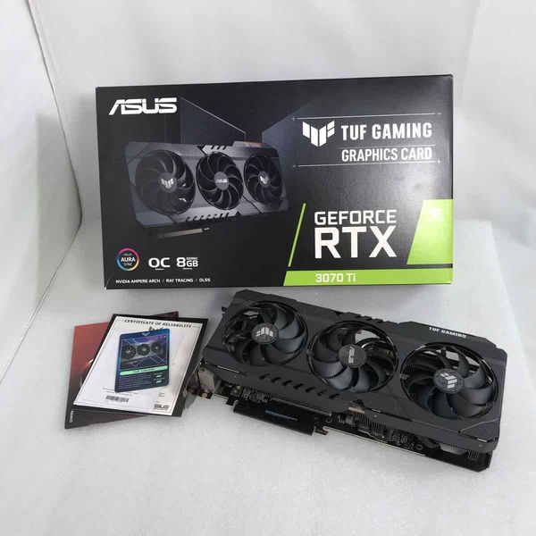 ASUS 〔中古〕TUF-RTX3070TI-O8G-GAMING（中古保証1ヶ月間