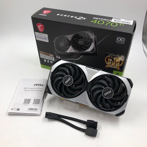 msi rtx4070ti 中古美品！ MSI 〔中古〕GeForce RTX 4070 Ti VENTUS 2X 12G OC（中古保証1
