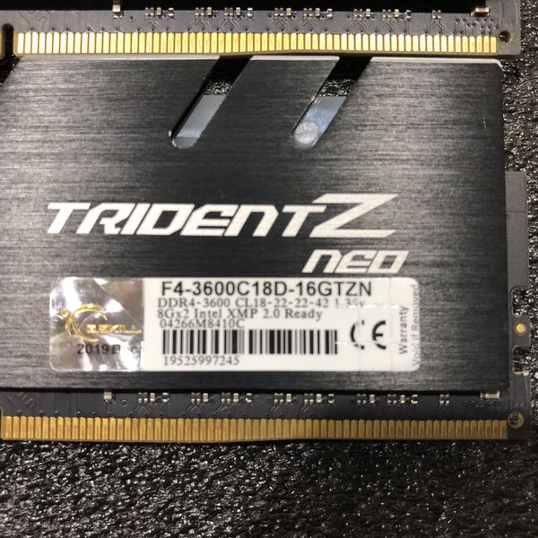 2025年のクリスマス G.SKILL 〔中古〕DDR4 3600 PC4-28800 8GB×2（中古保証1ヶ月間 メモリー