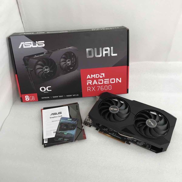 ASUS 〔中古〕DUAL-RX7600-O8G（中古保証1ヶ月間） | パソコン
