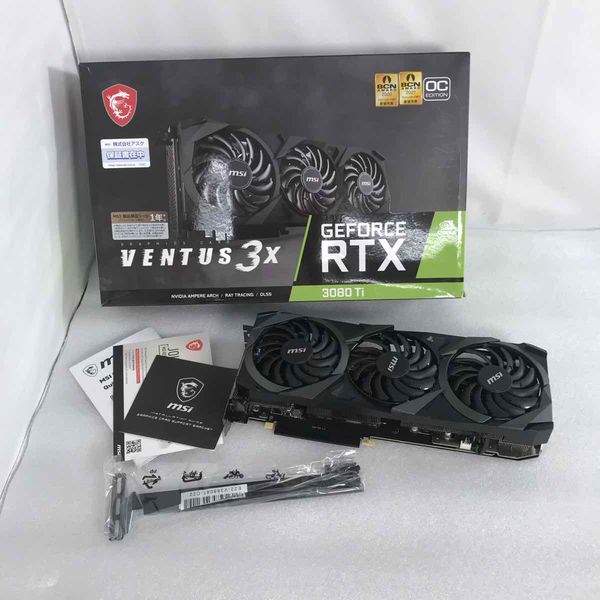 中古　MSI GeForce RTX3080Ti Ventus3x本体　動作品 MSI 〔中古〕GeForceRTX3080Ti VENTUS3X 12G OC（中古保証1ヶ月間