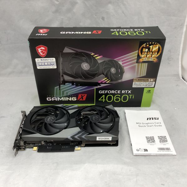 MSI 〔中古〕GeForce RTX4060Ti GAMING X8G（中古保証1ヶ月間