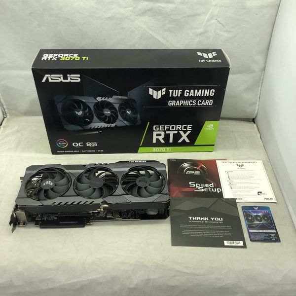 ASUS 〔中古〕TUF-RTX3070TI-O8G-GAMING（中古保証1ヶ月間