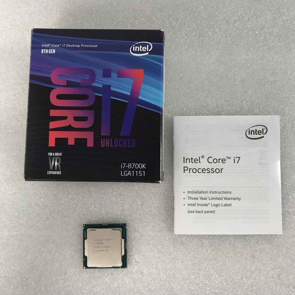 Intel Core i7-8700K 本体のみ Amazon.com: Intel Core i7-8700K Desktop Processor 6 Cores up