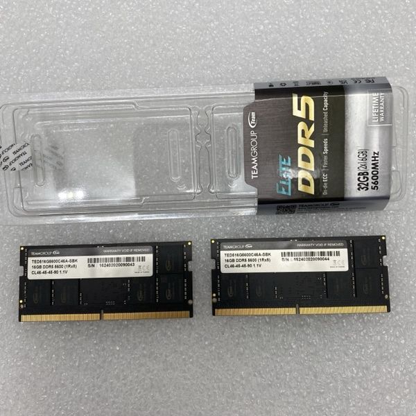 TEAM 〔中古〕DDR5 5600 PC5-44800 16GB SODIMM ×2(中古保証1ヶ月間
