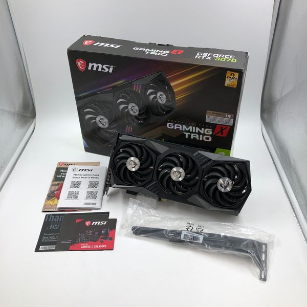 MSI RTX 3070 GAMING X TRIO★中古・動作確認済み MSI 〔中古〕GeForce RTX 3070 GAMING X TRIO（中古保証1ヶ月間