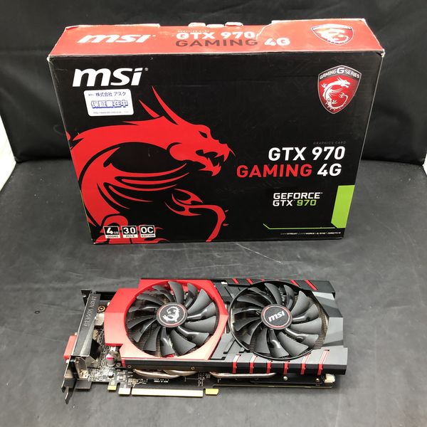 中古 msi GTX 970 GAMING 4G MSI 〔中古〕GTX 970 GAMING 4G（中古保証1ヶ月間） | パソコン