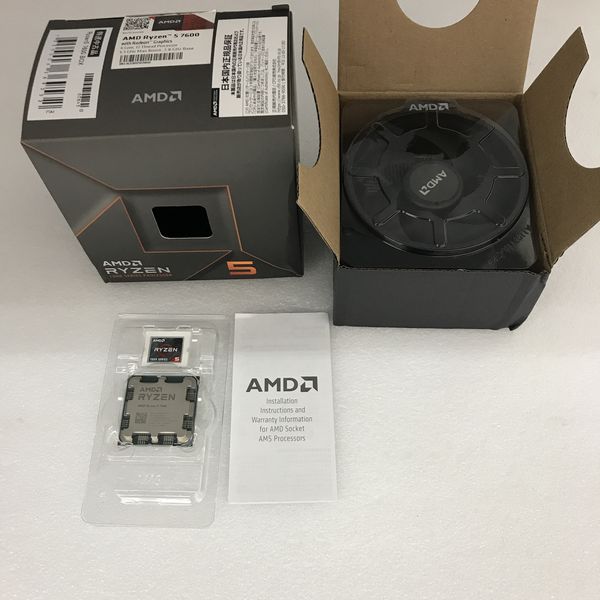 中古 AMD Ryzen5 7600 BOX 　☆使用期間約1か月☆ AMD 〔中古〕Ryzen5 7600 BOX（中古保証1ヶ月間） | パソコン
