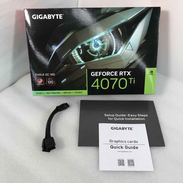 [中古]GIGABYTE GeForce RTX 4070 Ti 付属品完備 GIGABYTE 〔中古〕GeForce RTX 4070 Ti GV-N407TEAGLE OC-12GD