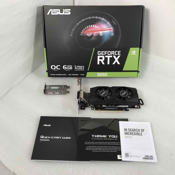 ASUS RTX3050 O6G-LP-BRK 新古品 保証書あり 日付証明 ASUS GeForce RTX™ 3050 LP BRK OC Edition 6GB GDDR6