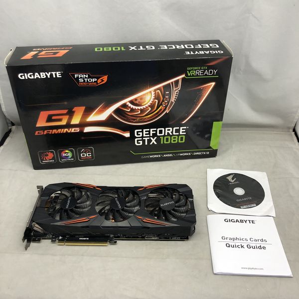[中古動作品]GTX1080 GV-N1080G1 GAMING-8GD GIGABYTE 〔中古〕GeForce GTX 1080 GV-N1080G1 GAMING-8GD