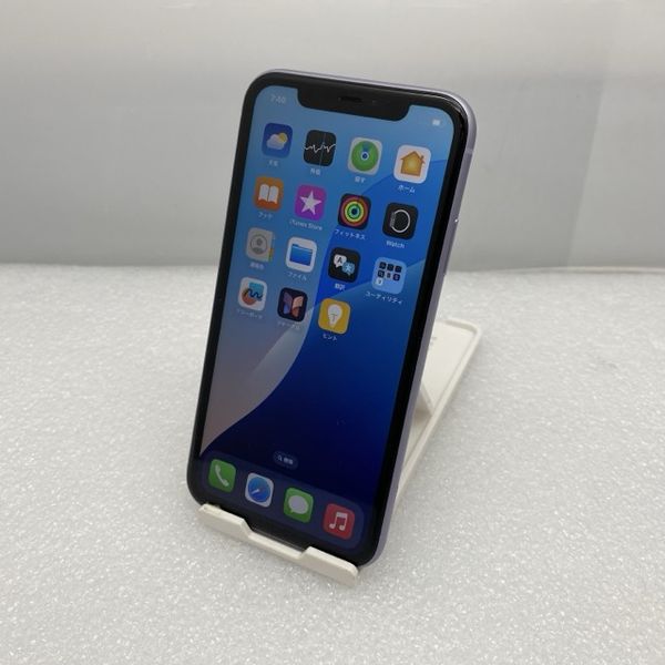 iPhone - iPhone11 128GB MWM52J/A SIMロック解除済み APPLE 〔中古〕iPhone11 128GB パープル MWM52J/A au対応 SIM