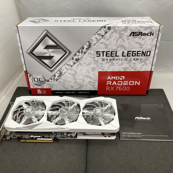ASRock 〔中古〕RX7600 SL 8GO（中古保証1ヶ月間） | パソコン