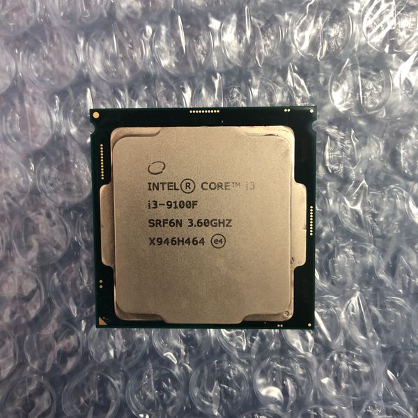 PCパーツ INTELECTION - Intel Core i3 9100f Intel 〔中古〕インテル® Core™ i3 プロセッサー -9100F Bulk