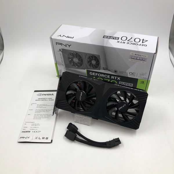 【良品・美品】PNY GeForce RTX 4070 Ti 12GB 全付属品 PNY GeForce RTX 4070 Ti 12GB VERTO LED 3FAN | PNY