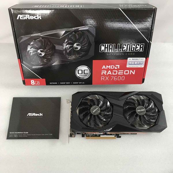 ASRock 〔中古〕RX7600 CL 8G0（中古保証1ヶ月間） | パソコン