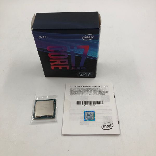 Core i7 9700K バルク中古です。 Intel 〔中古〕インテル® Core™ i7 プロセッサー -9700K Bulk