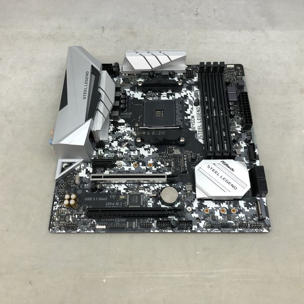 ASRock B450M Steel Legend 中古マザーボード ASRock 〔中古〕B450M Steel Legend（中古保証1ヶ月間
