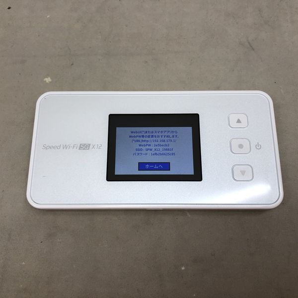 NEC 〔中古〕Speed Wi-Fi 5G X12 NAR03（中古保証1ヶ月間