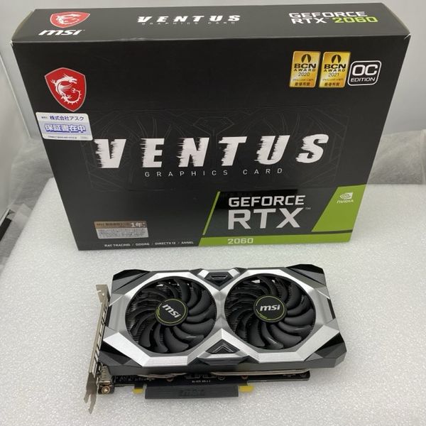 【中古】MSI Ventus GeForce RTX 2060 12GB MSI 〔中古〕GeForce RTX 2060 VENTUS 12G OC（中古保証1ヶ月間