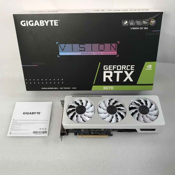 GIGABYTE RTX3070 VISION OC 8G rev1.0 中古 GIGABYTE 〔中古〕GeForce RTX3070 GV-N3070VISION OC-8GD（中古