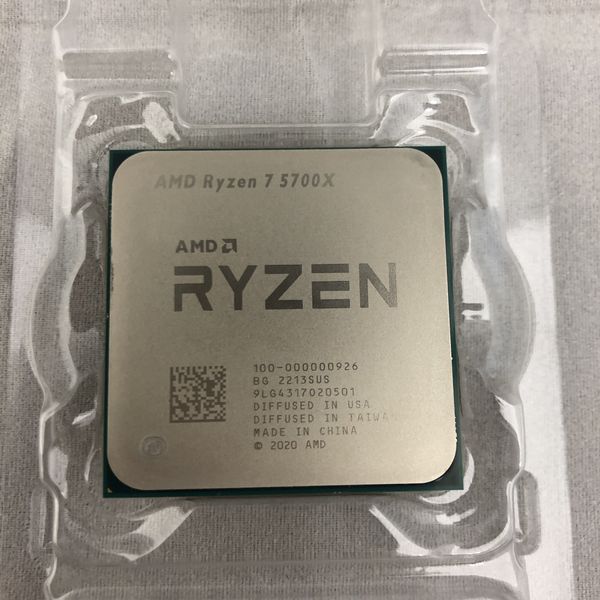 Ryzen 7 5700x 箱無し AMD Ryzen 7 5700X without cooler 3.4GHz 8コア / 16スレッド