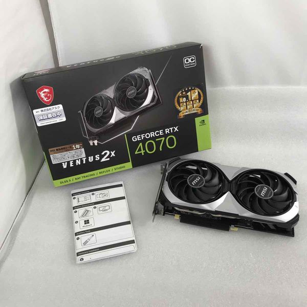 MSI 〔中古〕GeForce RTX4070 VENTUS 2X 12G OC（中古保証1ヶ月