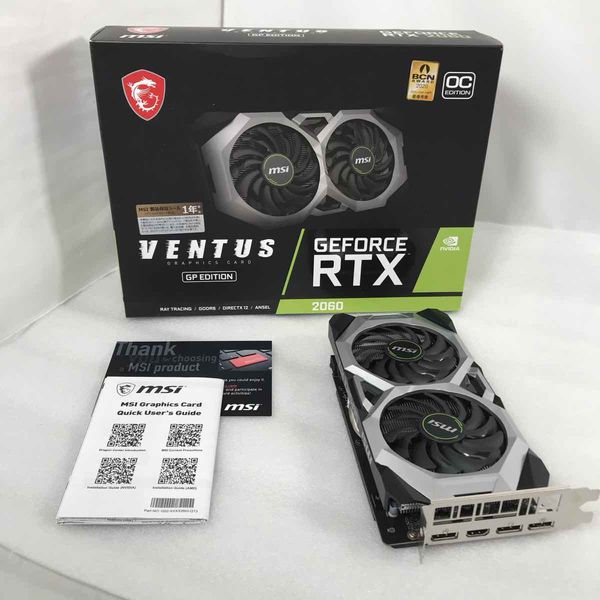 PCパーツ GeForce RTX 2060 VENTUS GP MSI 〔中古〕GeForce RTX 2060 VENTUS GP OC（中古保証1ヶ月間