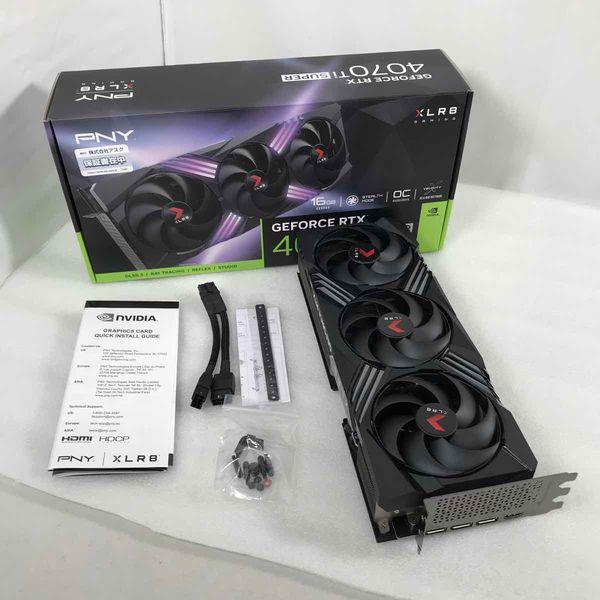 RTX4070 super PNY 美品 PNY GeForce RTX™ 4070 SUPER 12GB VERTO OC デュアルファン-PNY