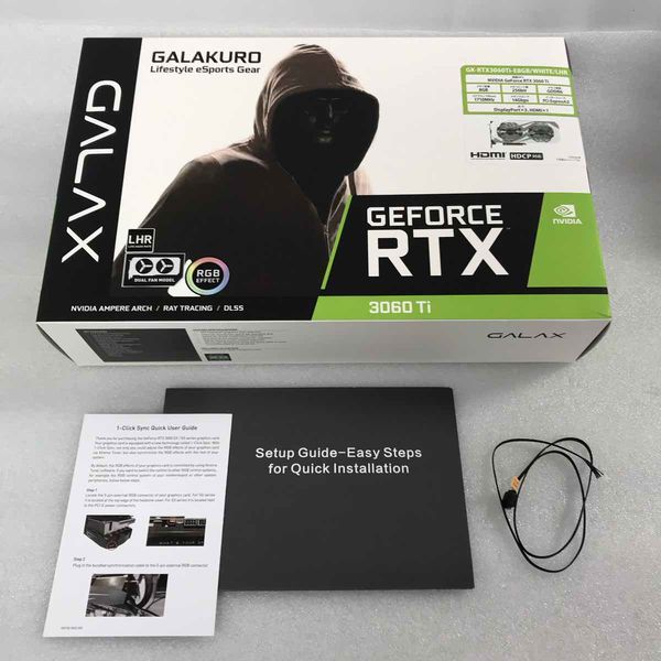 玄人志向 〔中古〕GeForce RTX 3060Ti GK-RTX3060Ti-E8GB/WHITE/LHR