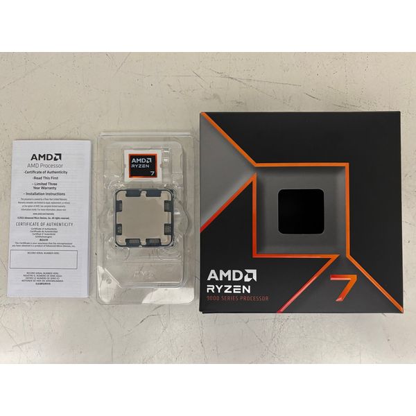 【新品未使用】Ryzen7 9700X 安心の動作保証 AMD 〔中古〕Ryzen7 9700X BOX（中古保証1ヶ月間） | パソコン工房