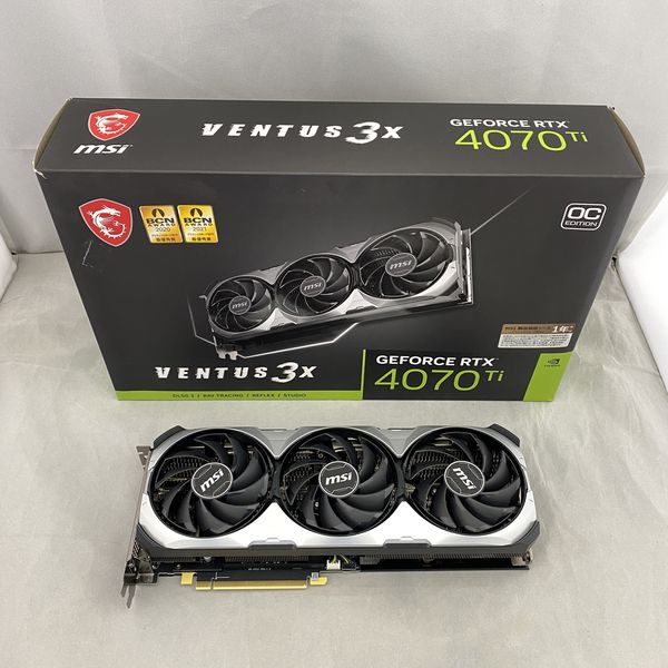 MSI 〔中古〕GeForce RTX 4070 Ti VENTUS 3X 12G OC(中古保証1ヶ月間